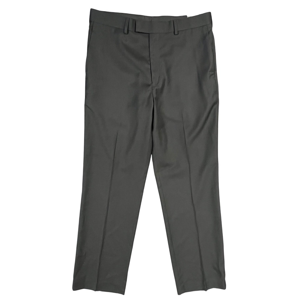 AXIST Dress Pants 34x32 Black No Iron Premium Performance Straight Flat Front